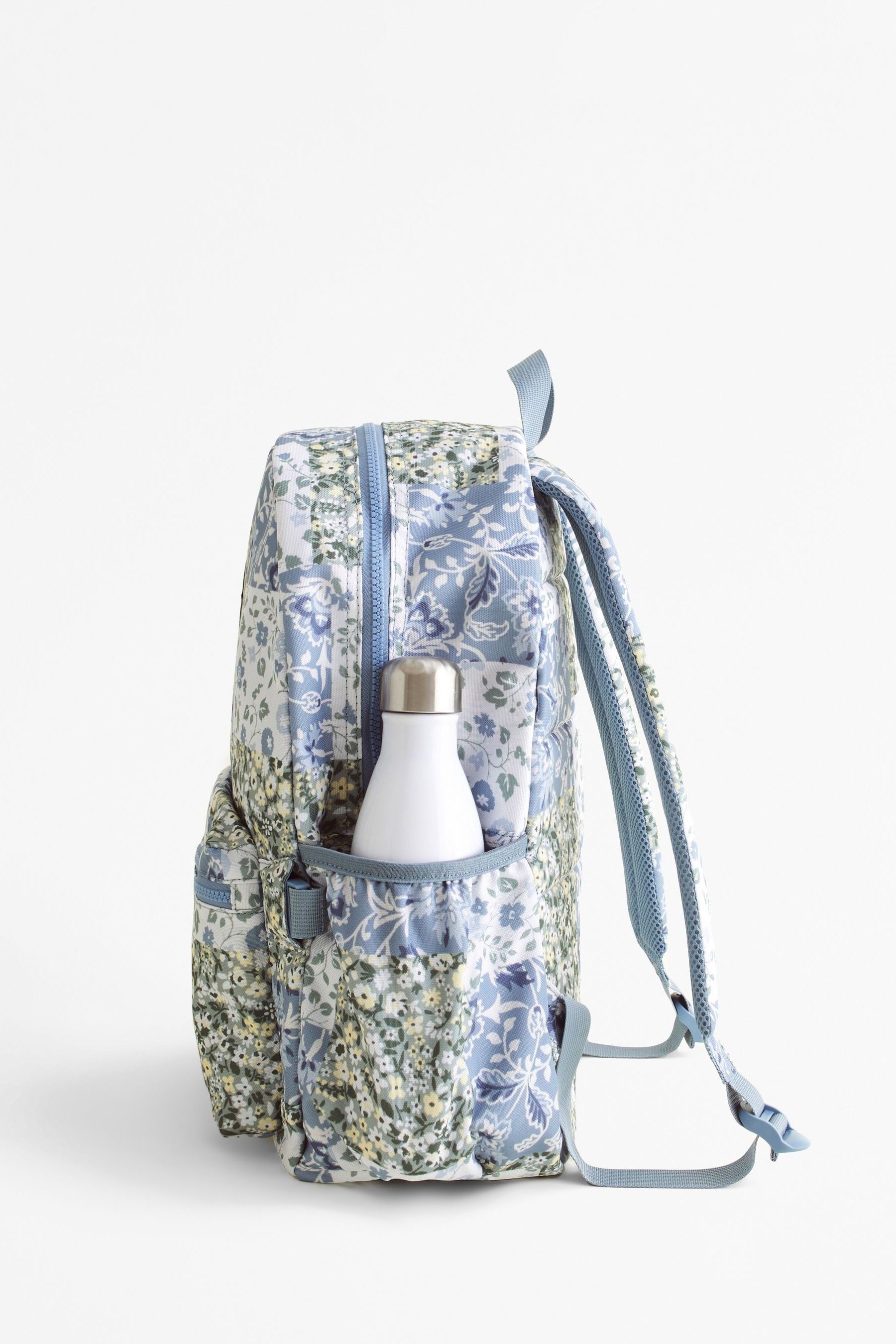 Abercrombie Fitch Blue Floral Backpack