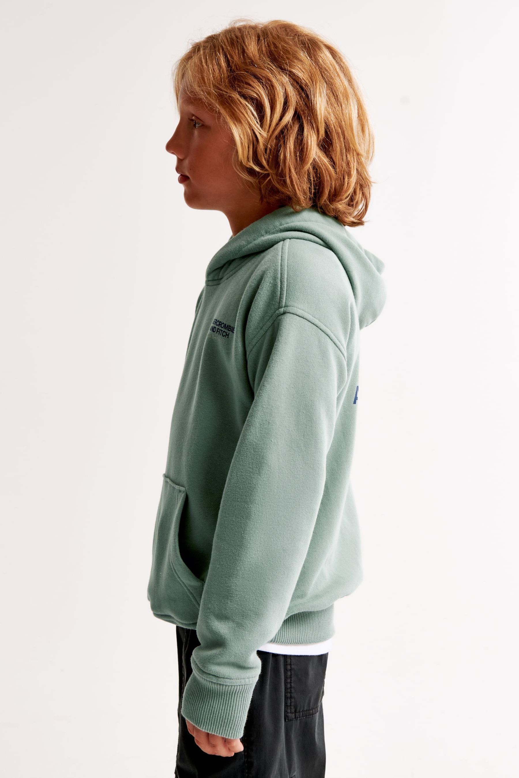 Green abercrombie hoodie top