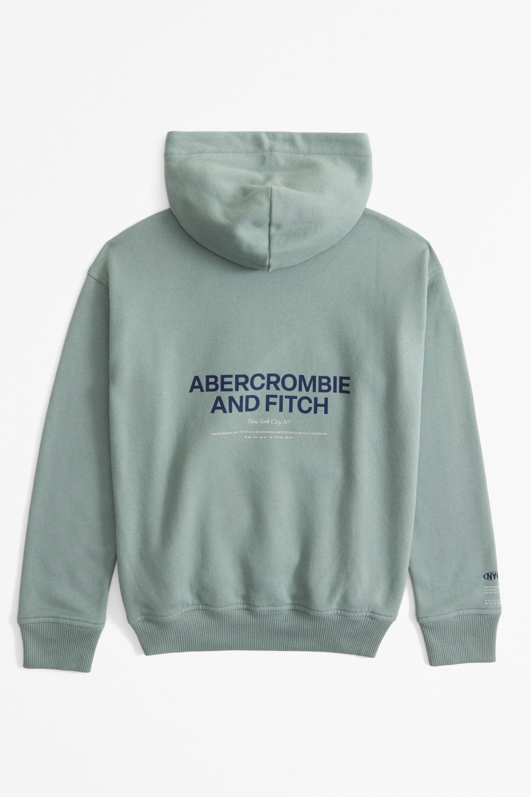 Green abercrombie hoodie on sale