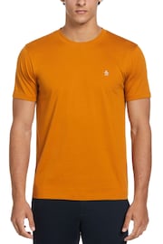 Original Penguin Embroidered Logo Brown T-Shirt - Image 1 of 4