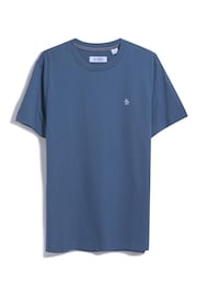 Original Penguin Blue Embroidered Logo T-Shirt - 圖片 4，共 4