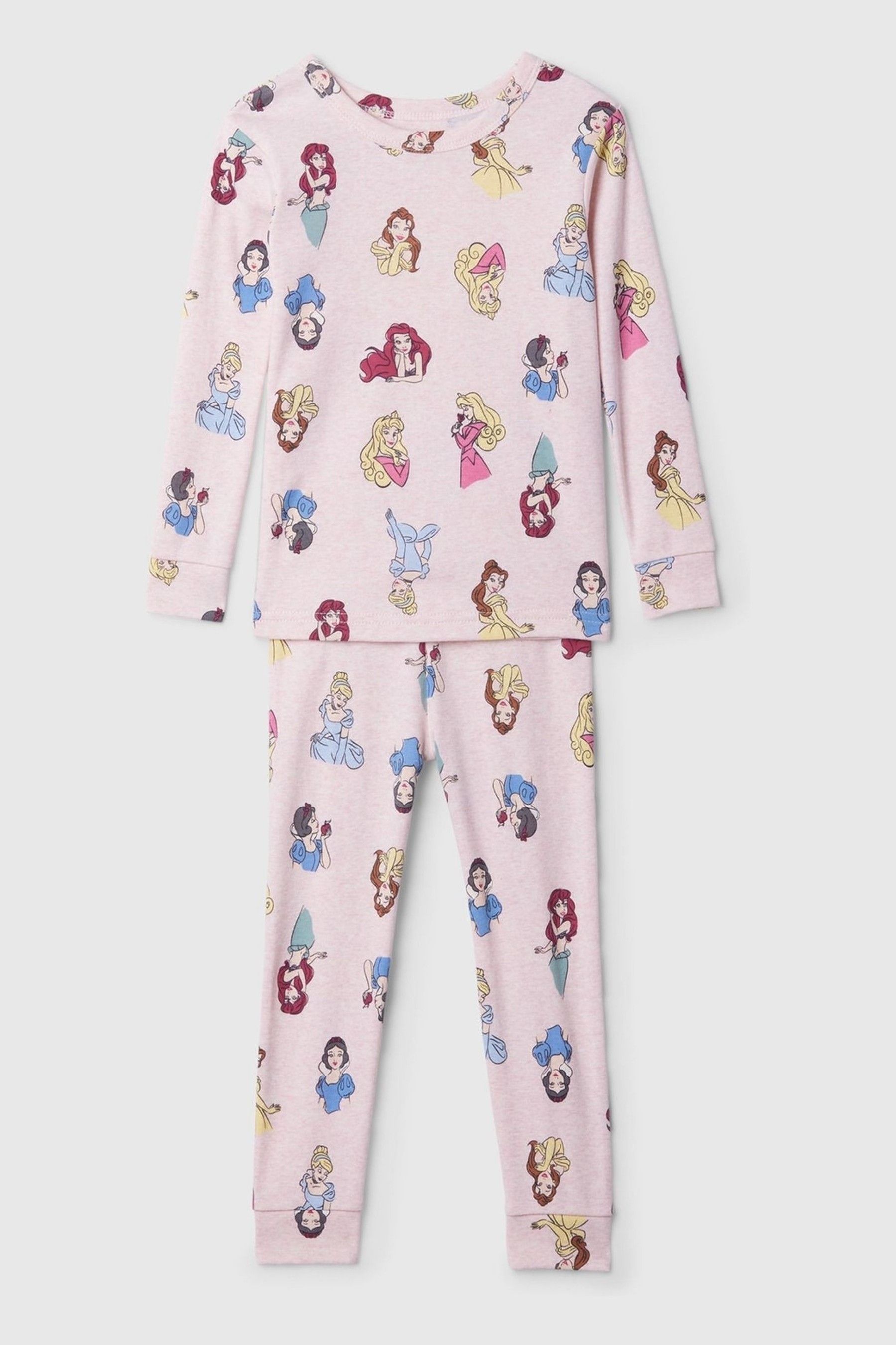Buy Gap Light Pink Disney Princess Cotton Long Sleeve Pyjama Set 6mths 5yrs from Next Luxembourg