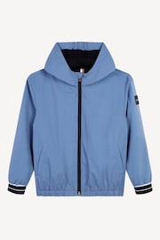 BOSS Blue Hooded Windbreaker Jacket - Image 1 of 3