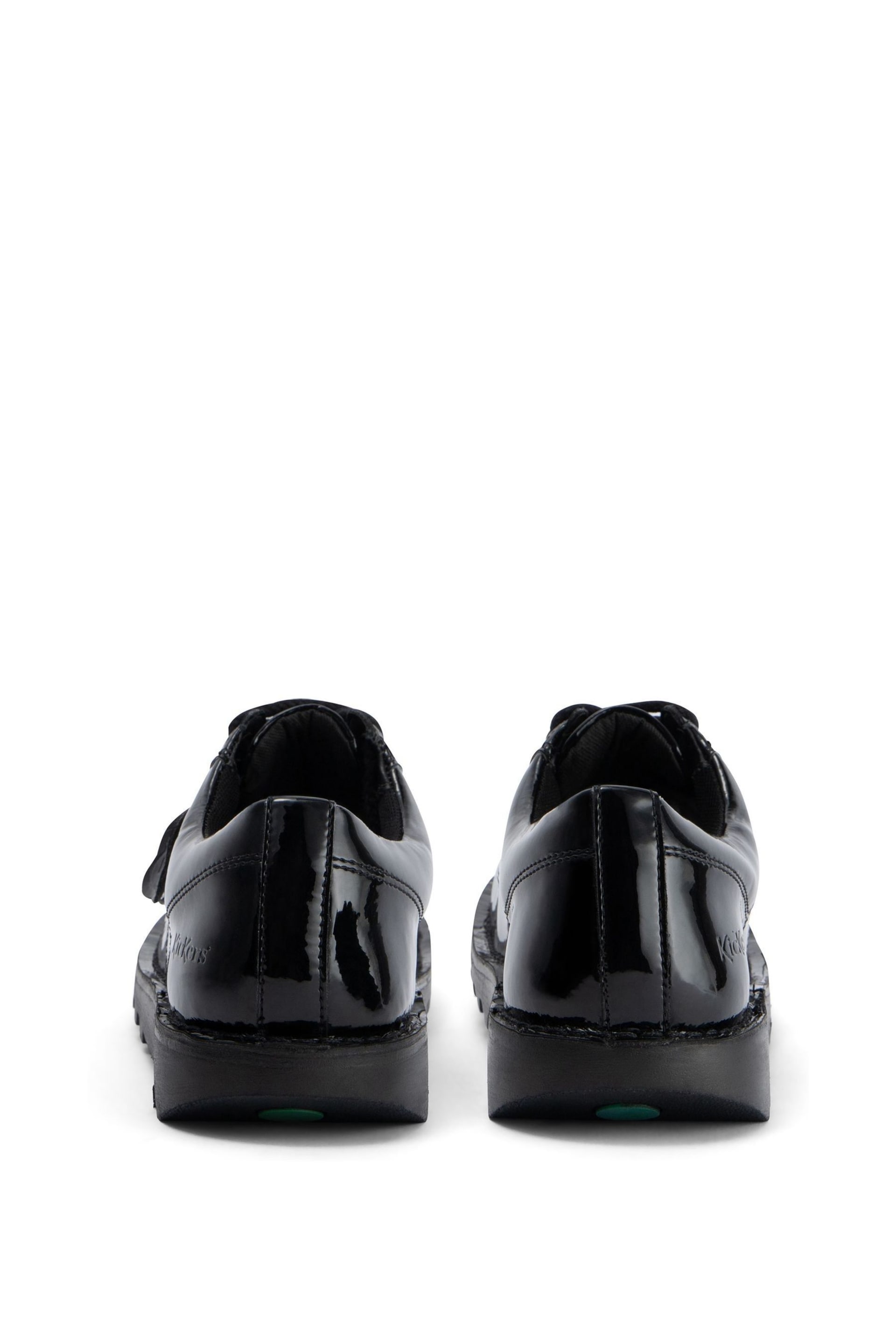 Kickers Kick Lo Vegan Patent Black Shoes - Image 5 of 6