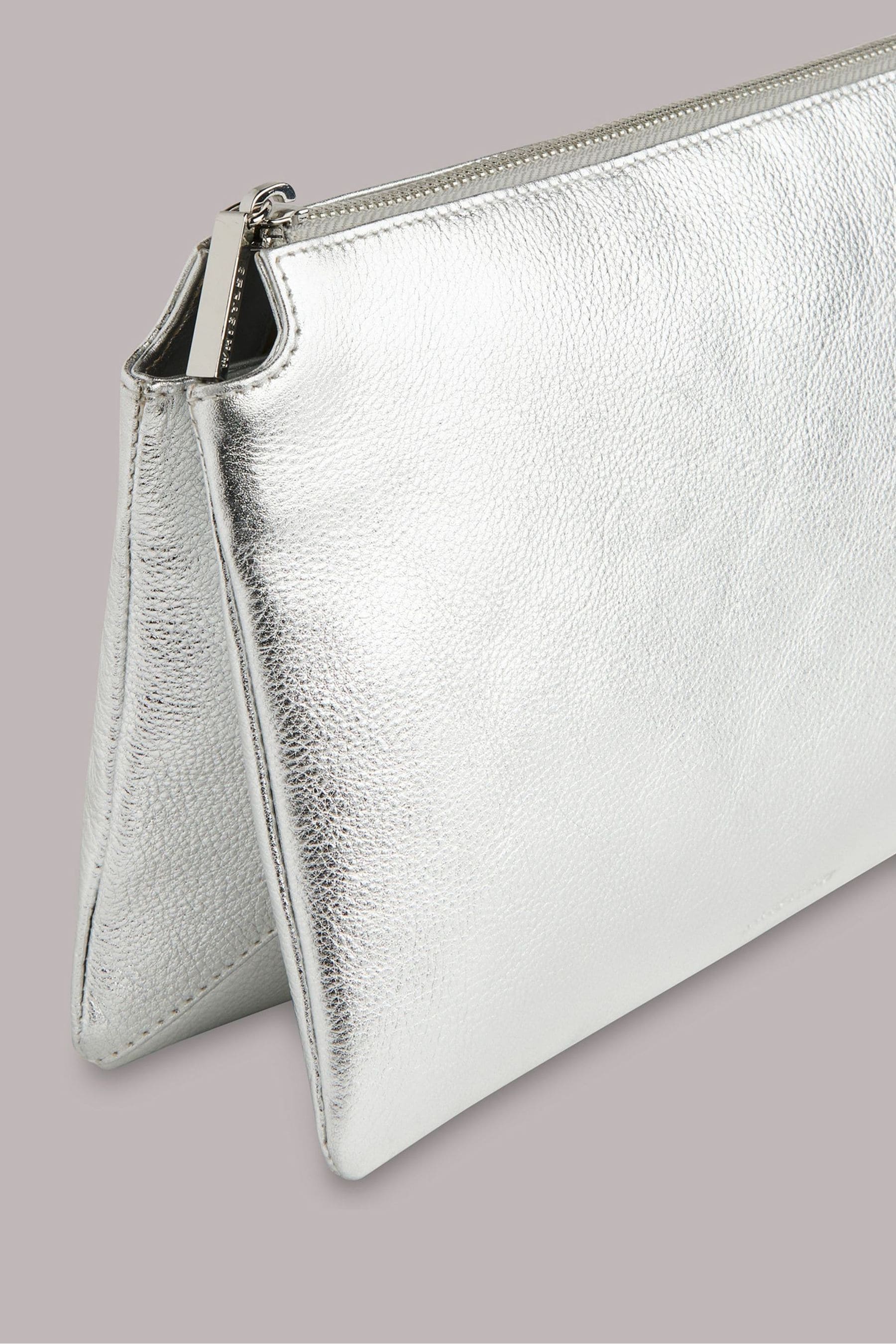 Buy Whistles Silver Whistles Silver Elita Double Pouch Clutch Bag from Next Luxembourg