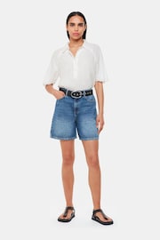 Whistles Mia Short Sleeve White Shirt - Image 1 of 5