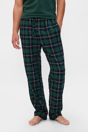 Gap Green Matching Family Christmas Flannel Pyjama Bottoms - Image 1 of 4