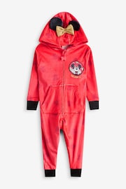 Brand Threads Red Girls Disney Minnie Mouse Onesie - Image 1 of 1