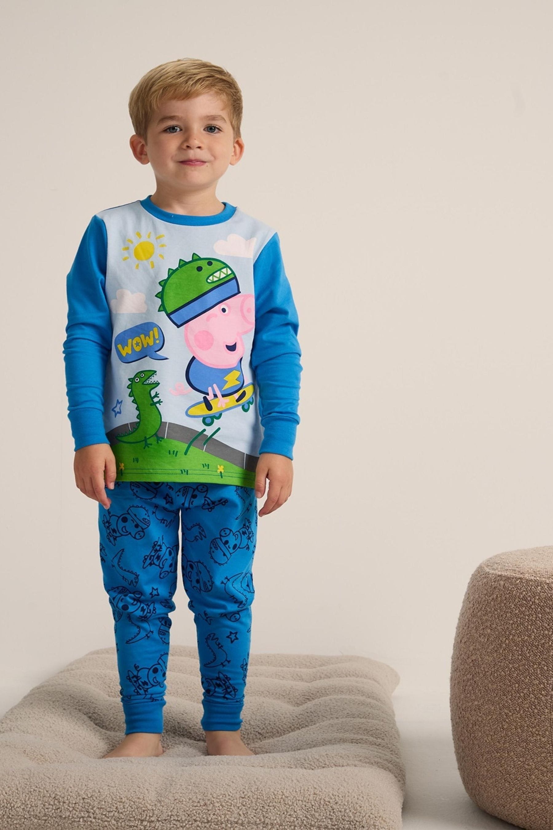 Buy Brand Threads Blue Boys George Pig 100 Cotton Pyjamas Set from Next Singapore