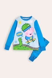 Brand Threads Blue Boys George Pig Pyjamas Set - Image 1 of 3