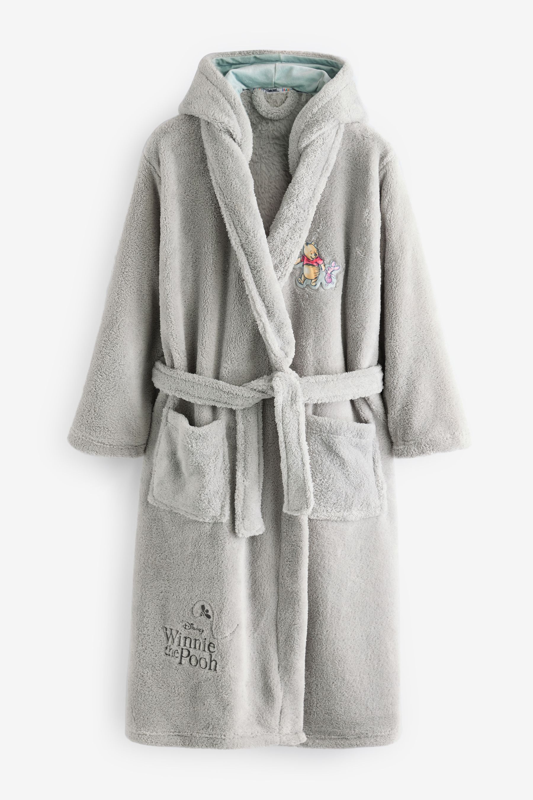 Brand Threads Grey Ladies Disney Winnie The Pooh Dressing Gown xsmall Womens