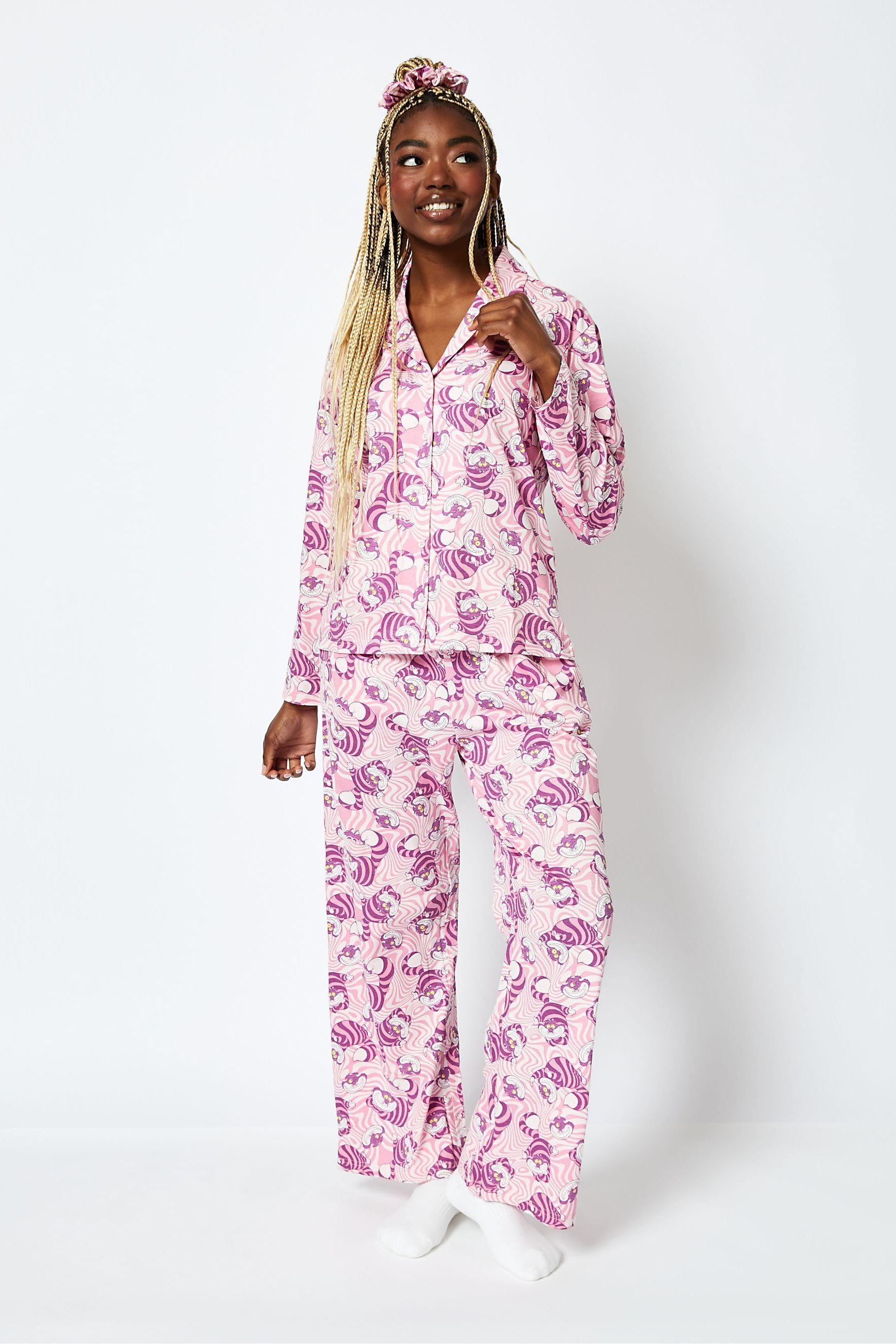 Buy Skinnydip Pink Disney Cheshire Cat Pyjamas Set from Next United Arab Emirates