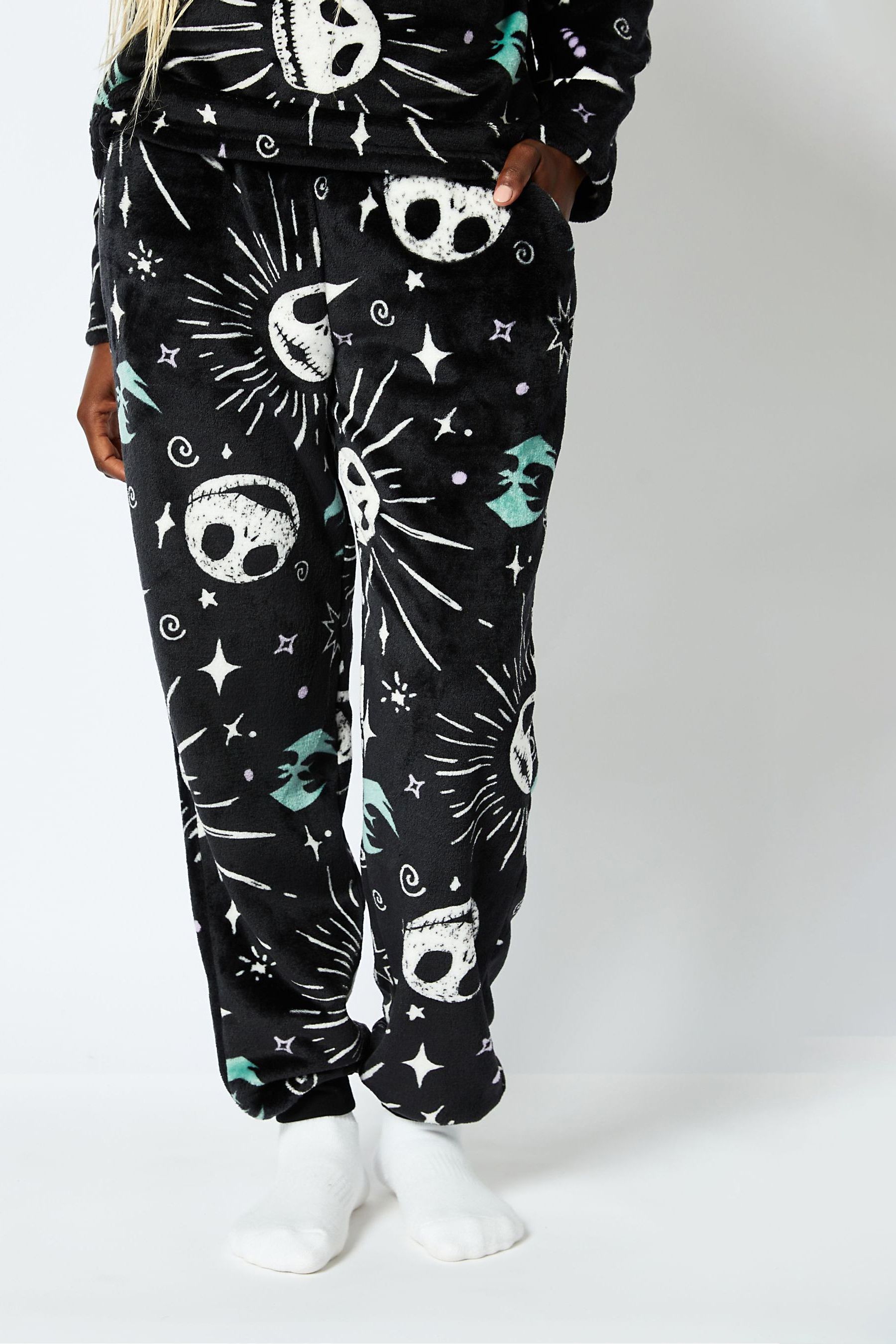 Buy Skinnydip Black Disney Nightmare Before Christmas Fleece Pyjama Set from the Next UK online shop