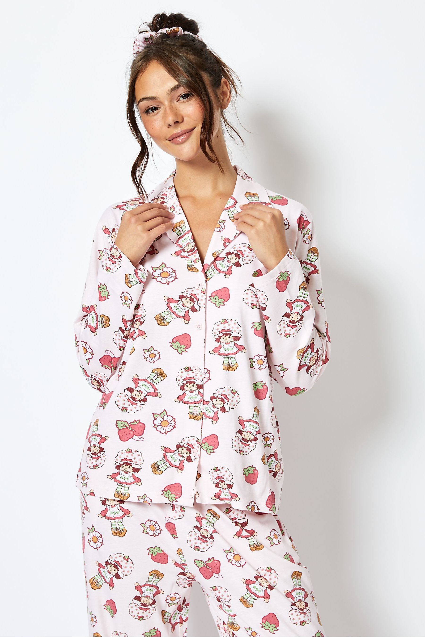 Buy Strawberry Shortcake x Skinnydip Pyjama Set in Pink from the Next UK online shop