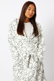 Miffy x Skinnydip Dressing Gown in White - Image 3 of 5