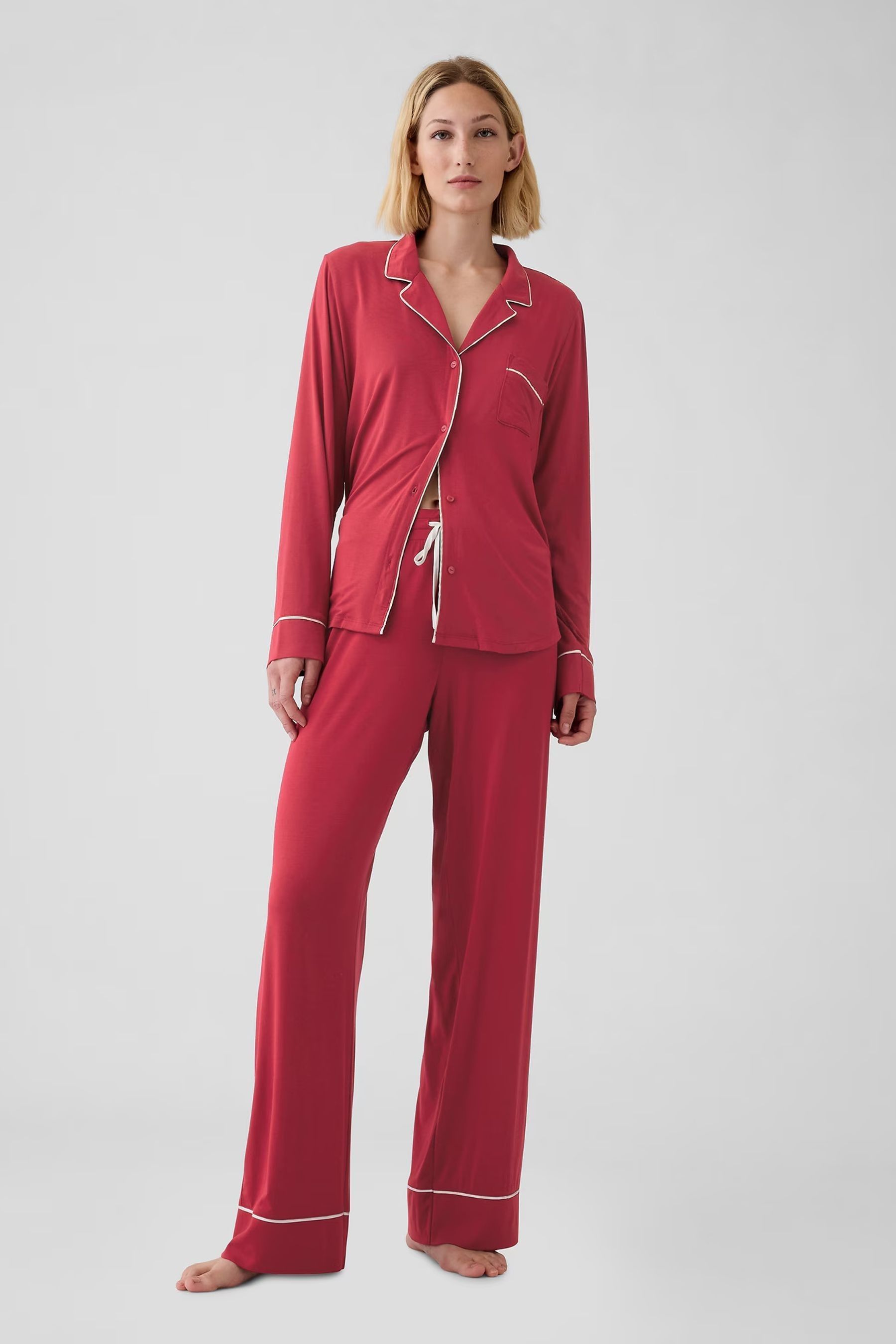 Buy Gap Red Modal Pyjama Bottoms from the Next UK online shop