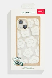 Skinnydip White Happy Flower Shock Wildflower Thistle Shock iPhone CaseiPhone 15 Pro Max Case - Image 4 of 4