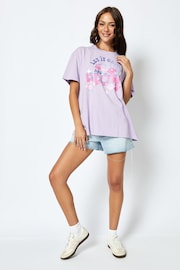 Let It Grow And Glow T-Shirt in Lilac - Image 3 of 4