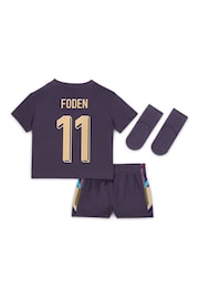 Nike Away Infant England Stadium Mini Kit 2024 - Image 3 of 3