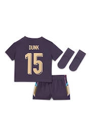 Nike Purple Infant England Away Stadium Mini Kit 2024 - Image 3 of 3