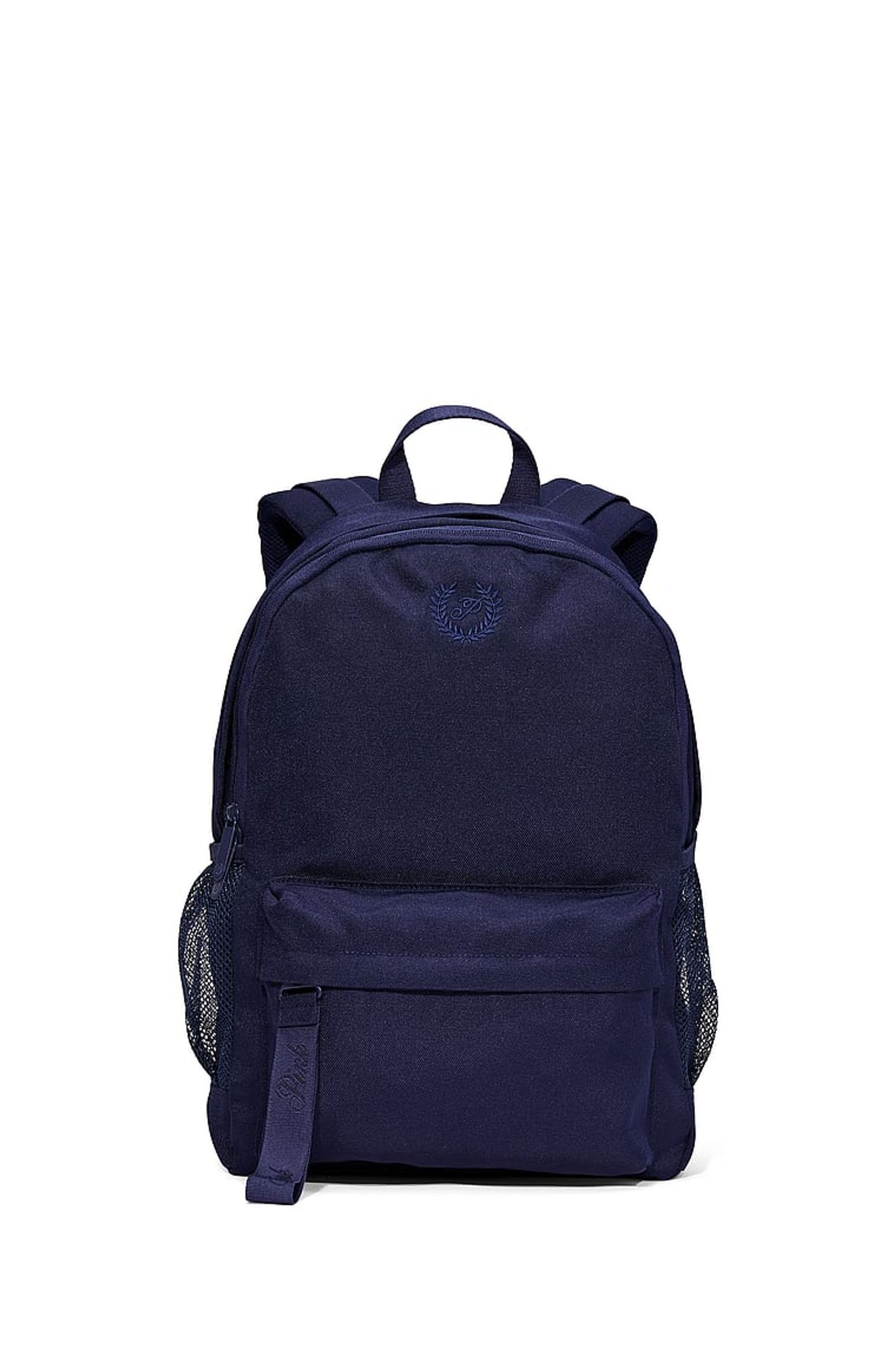 Pink navy blue backpack shop