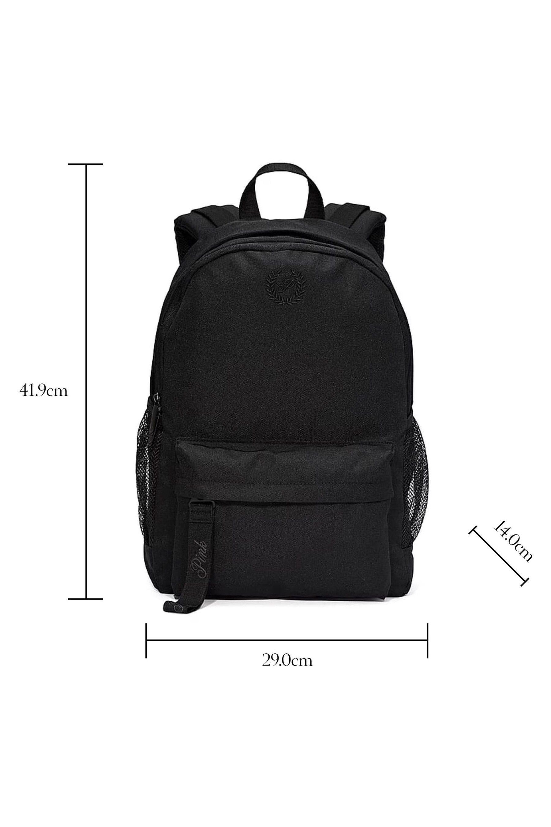 Plain black canvas backpack deals