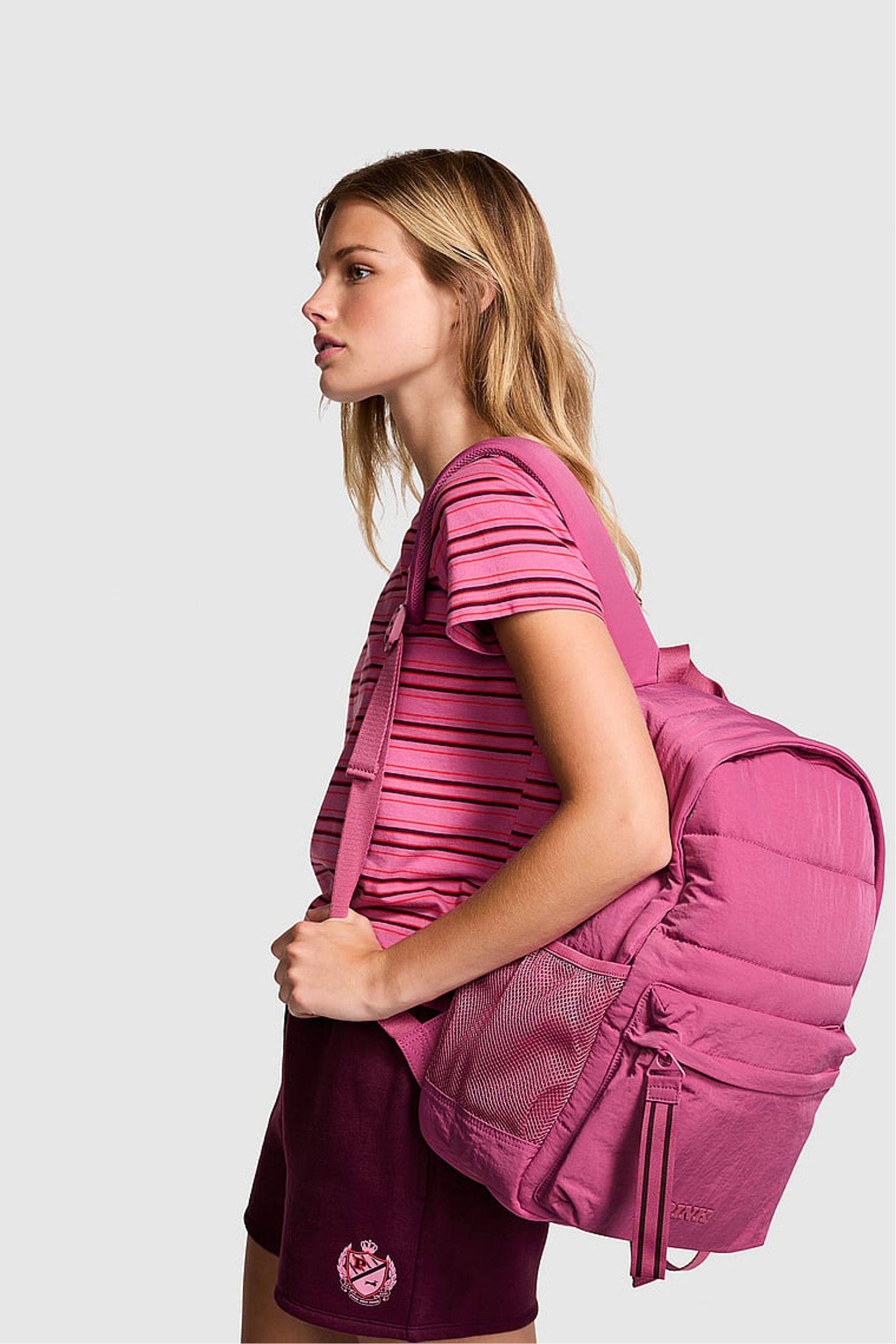 Buy Victoria s Secret PINK Pink Violet Puffer Backpack from the Next UK online shop