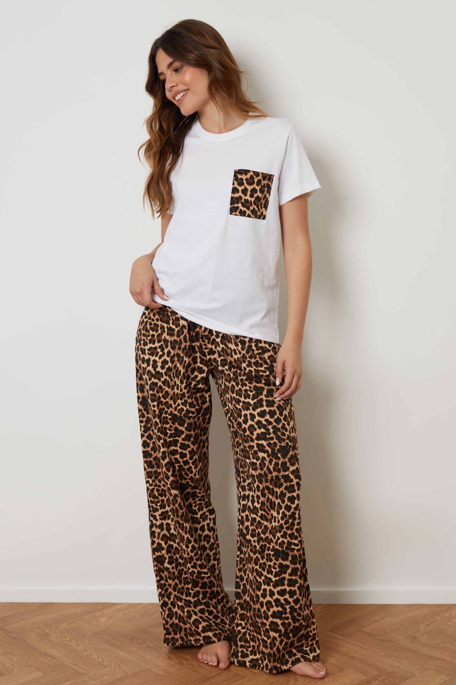 Buy Threadbare Brown Cotton Short Sleeve Pyjama Set from Next Canada