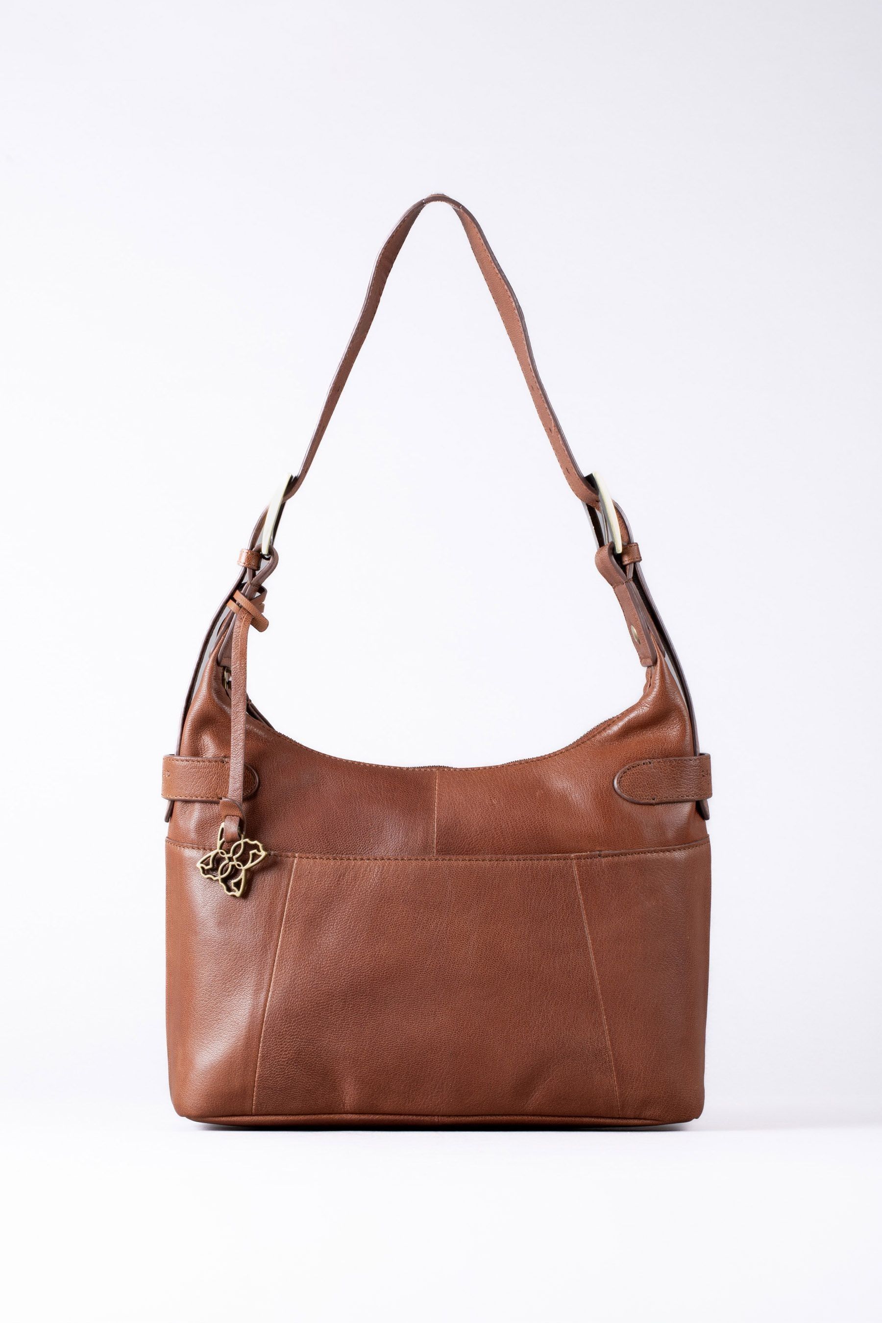 Buy Lakeland Leather Brown Newby Hobo Shoulder Bag from Next Oman
