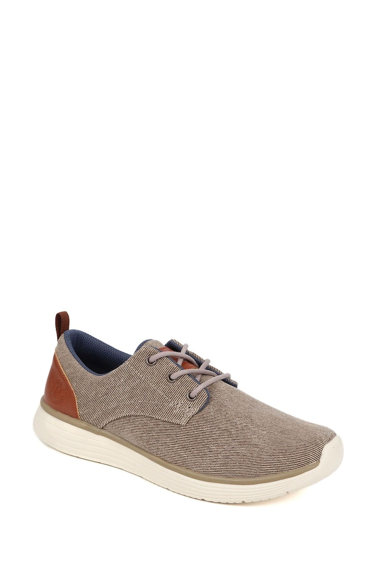 Pavers Taupe Casual Lace-Up Shoes - Image 1 of 5