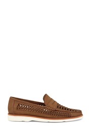 Jones Bootmaker Riptide Leather Brown Moccasins - Image 1 of 5