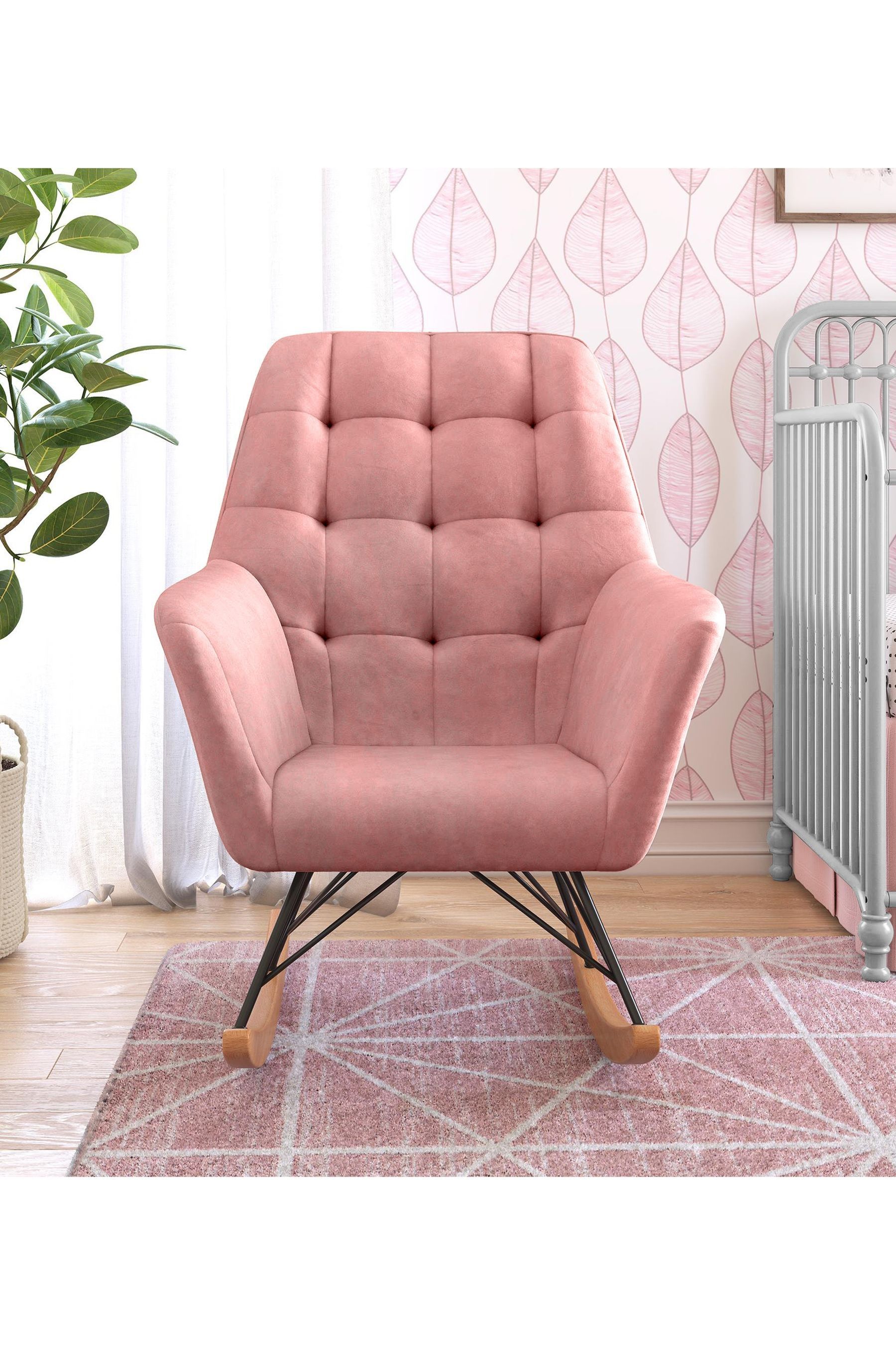 Buy Little Seeds Rose Raven Velvet Nursery Rocking Chair from the Next UK online shop