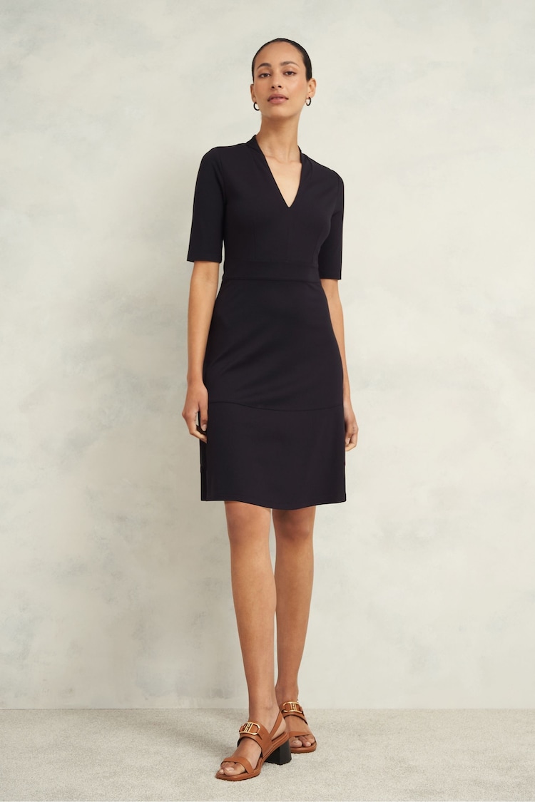 Hobbs Blue Emilia Ponte Dress - Image 1 of 4