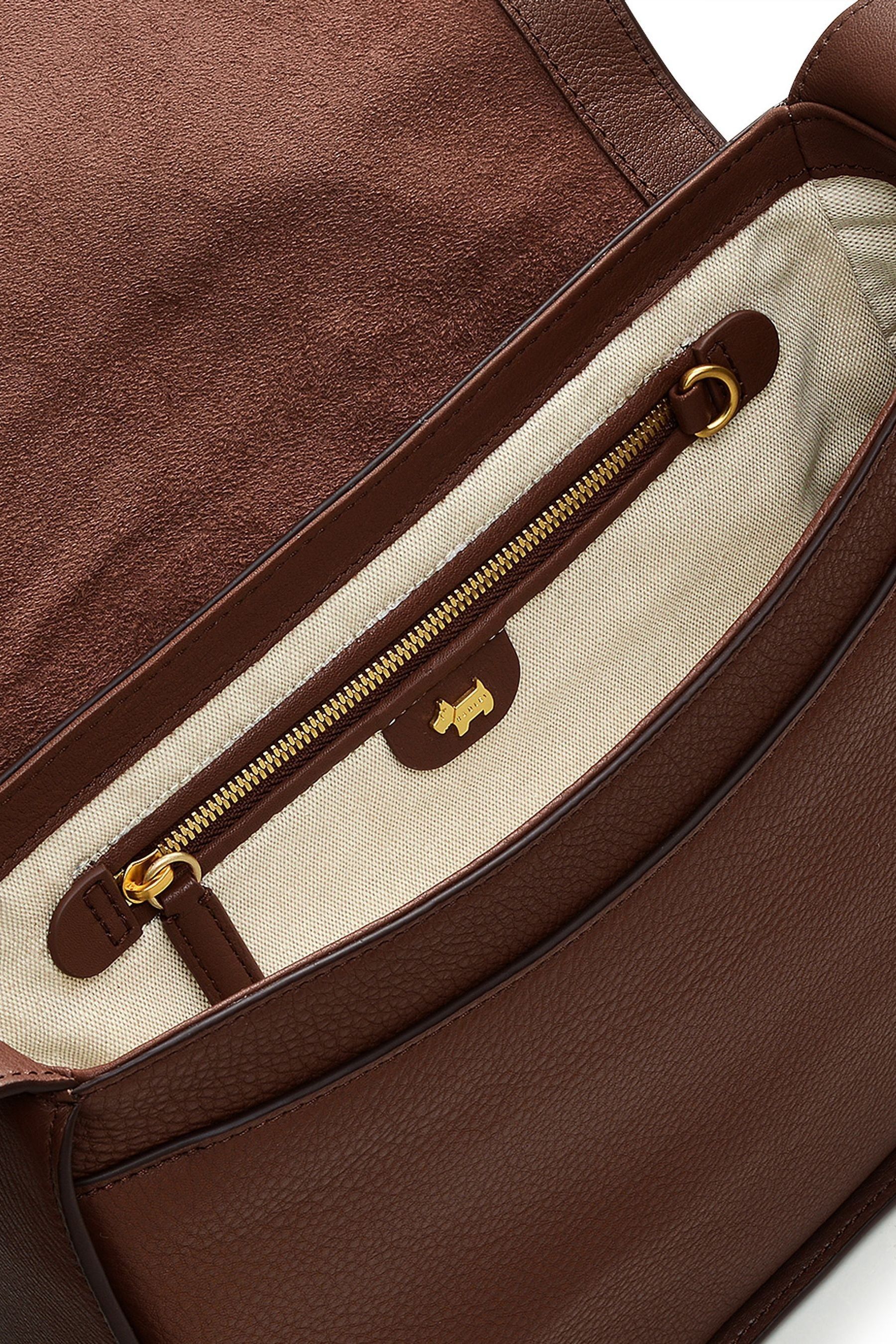 Radley London Westwell Lane Medium Flap Over Crossbody Walnut
