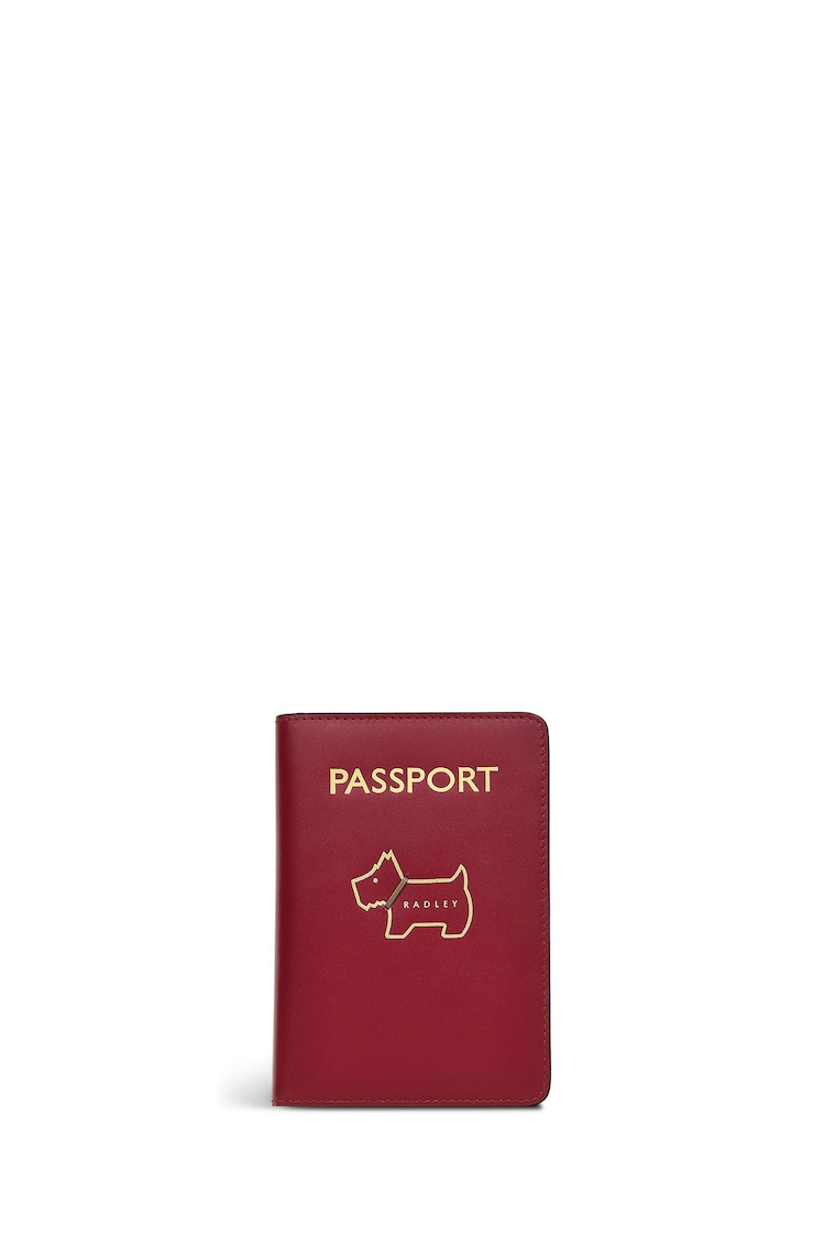 Radley London Red Heritage Dog Outline Passport Cover - Image 1 of 3