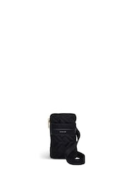 Radley London Medium Holland Park Quilt Zip Around Phone Cross-Body Black Bag - Image 1 of 5