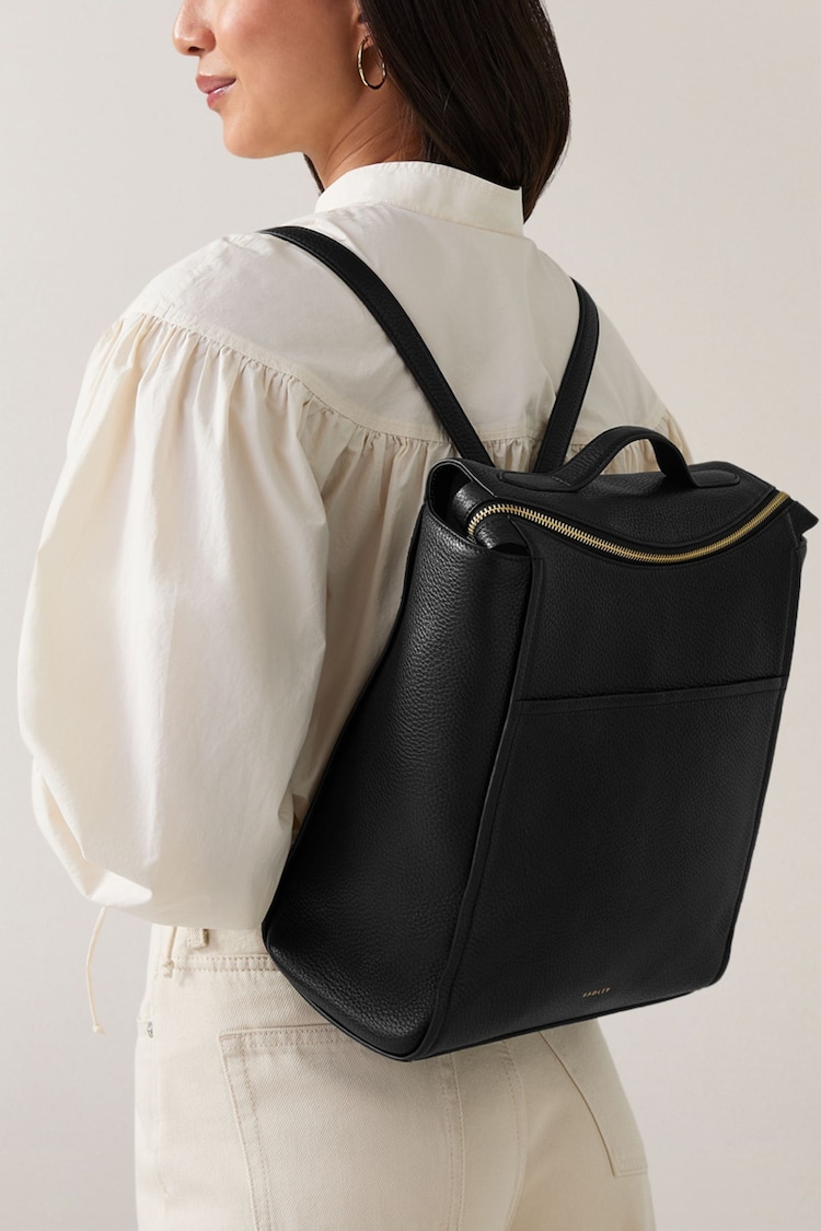 Radley London Medium Oak Street Ziptop Black Backpack - Image 5 of 5