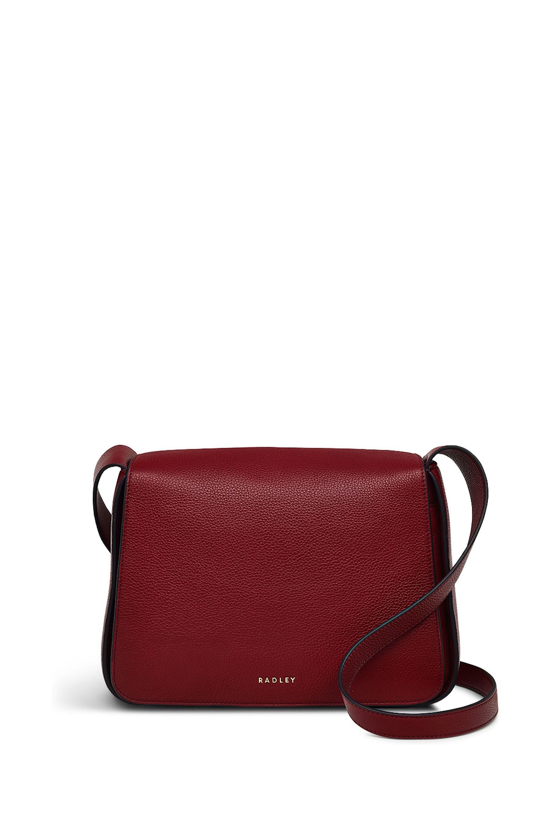 Radley London Medium Red Westwell Lane Flapover Cross Body Bag ONE Womens