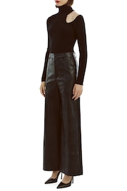 Bardot Black Olesa Asymmetric Knit Top - Image 4 of 4