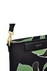 Radley London Southwell Gardens Floral Small Zip Top Cross-Body Black Bag - Image 4 of 5