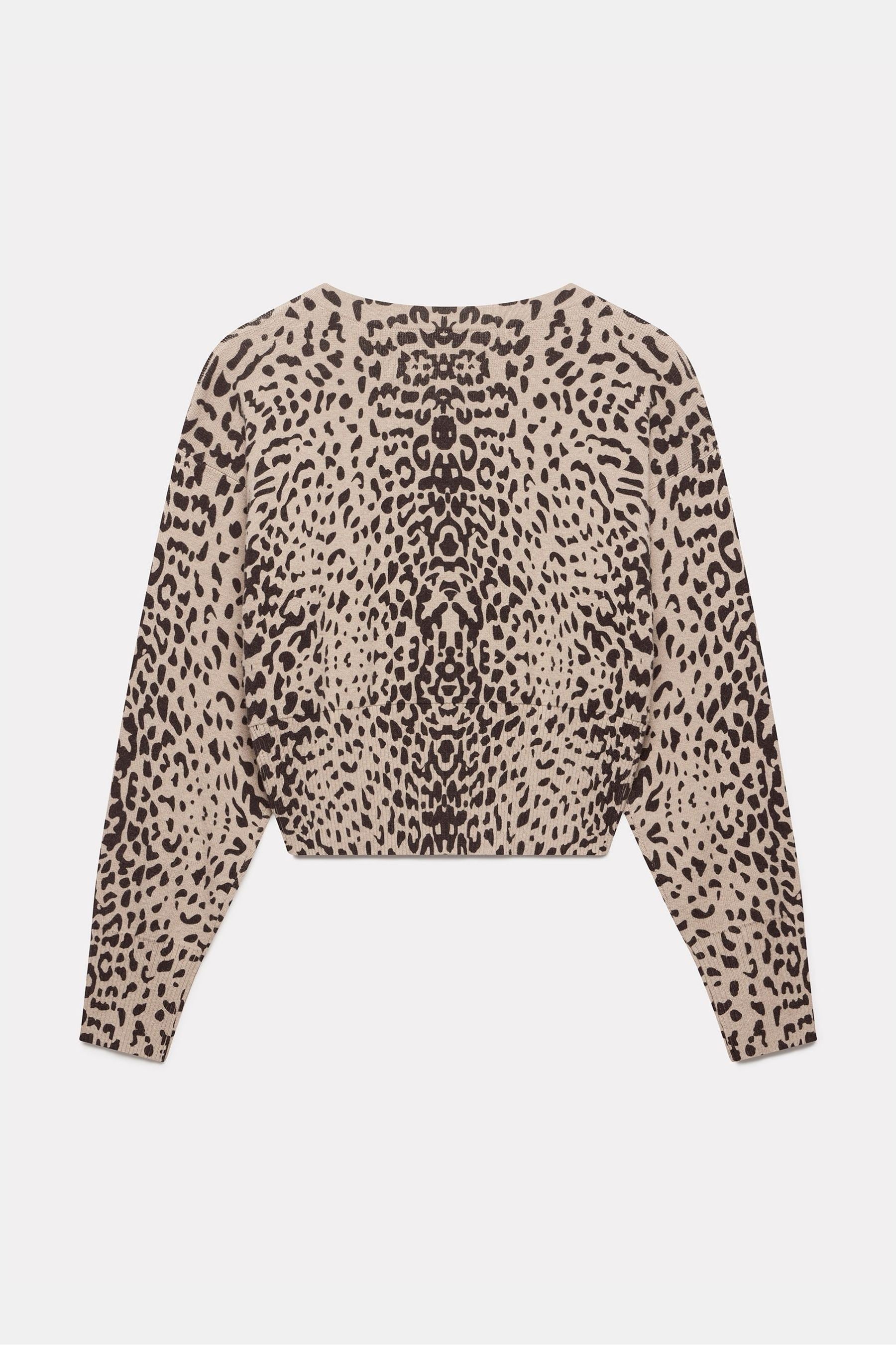 Animal print cardigan next online