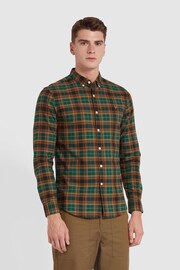 Farah Green Brewer Check Long Sleeve Shirt - Image 1 of 5