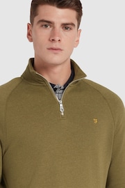 Farah Green Jim Quarter-Zip Sweatshirt - Image 4 of 5