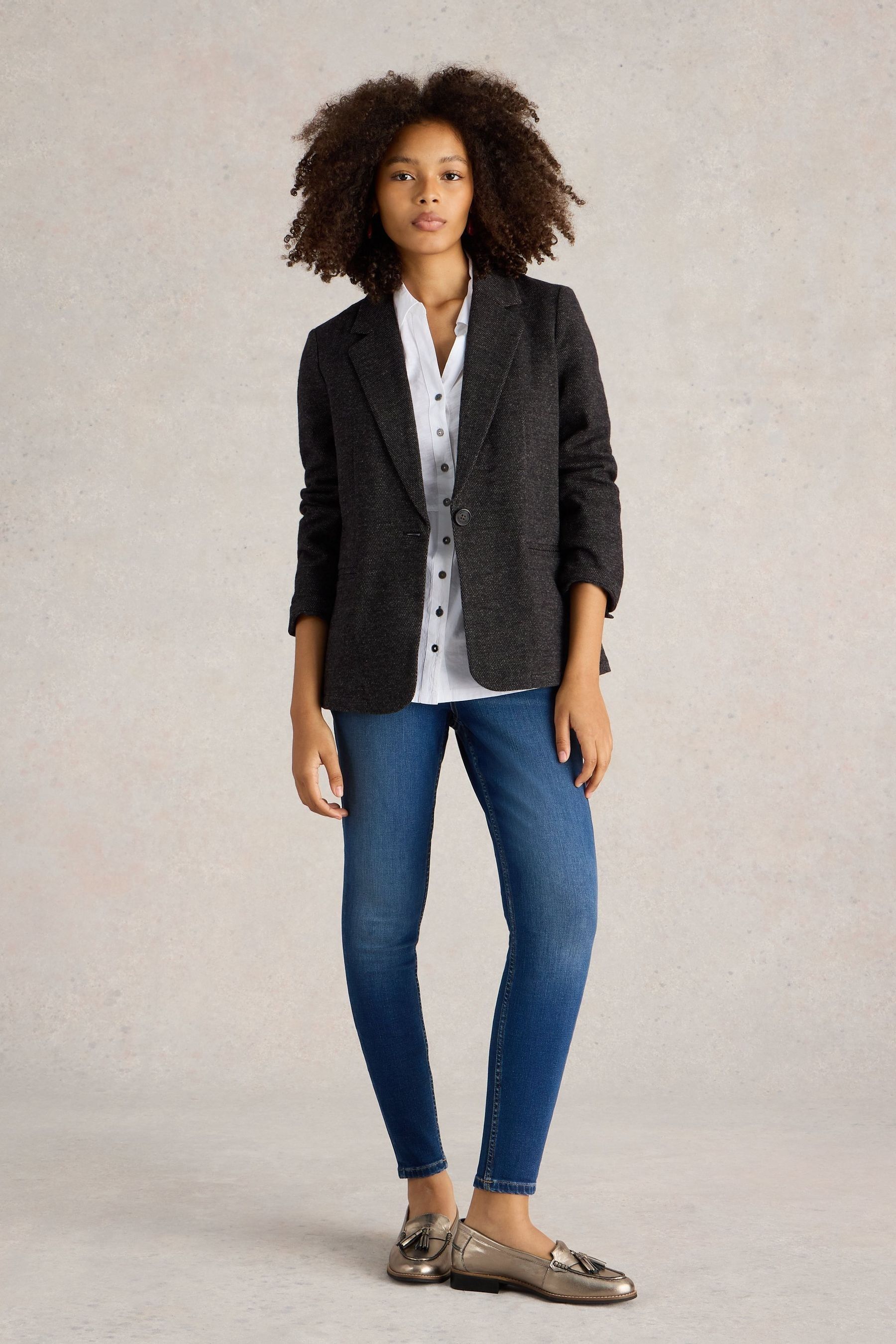 Buy White Stuff Grey Evelyn Jersey Blazer from Next Belgium