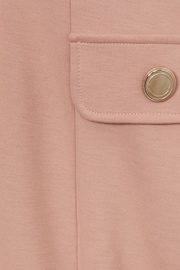 Reiss Pink Anna Teen Jersey Puff Sleeve Dress - Image 4 of 4