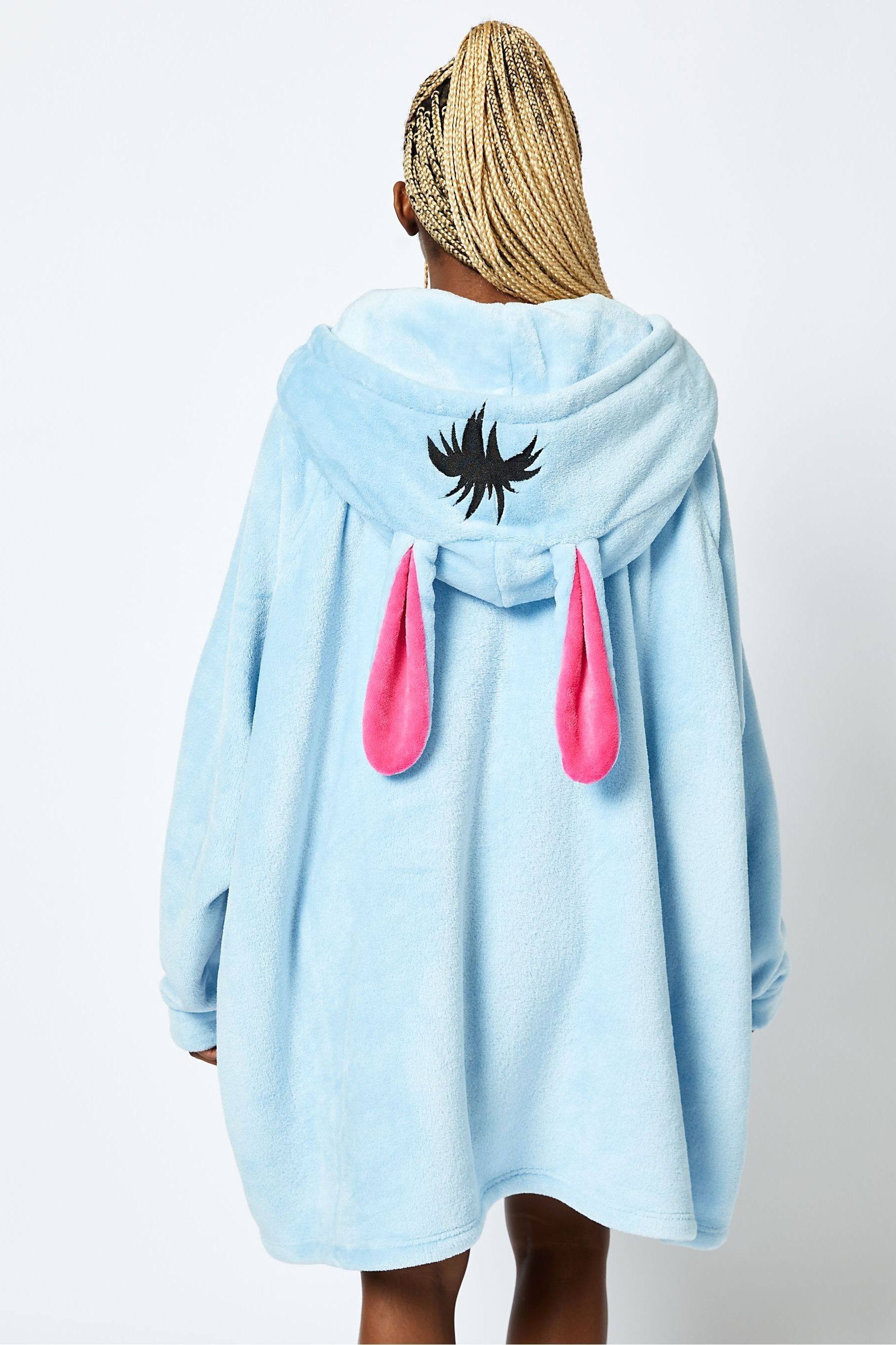 Skinnydip Blue Disney Eeyore Blanket Hoodie one Womens