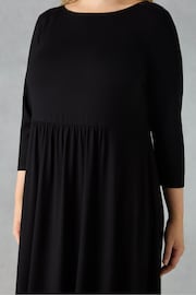 Live Unlimited Curve Jersey Midi Black Dress - Image 3 of 4