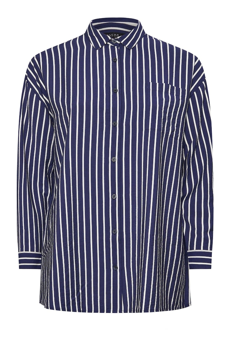 Evans Blue Stripe Girlfriend Shirt - Image 6 of 6