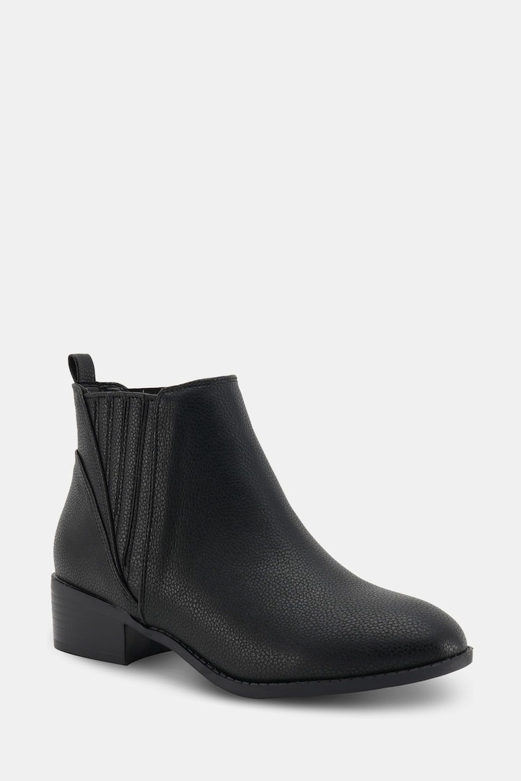 Novo Black Regular Fit Dillion Low Ankle Chelsea Boots - Image 2 of 6