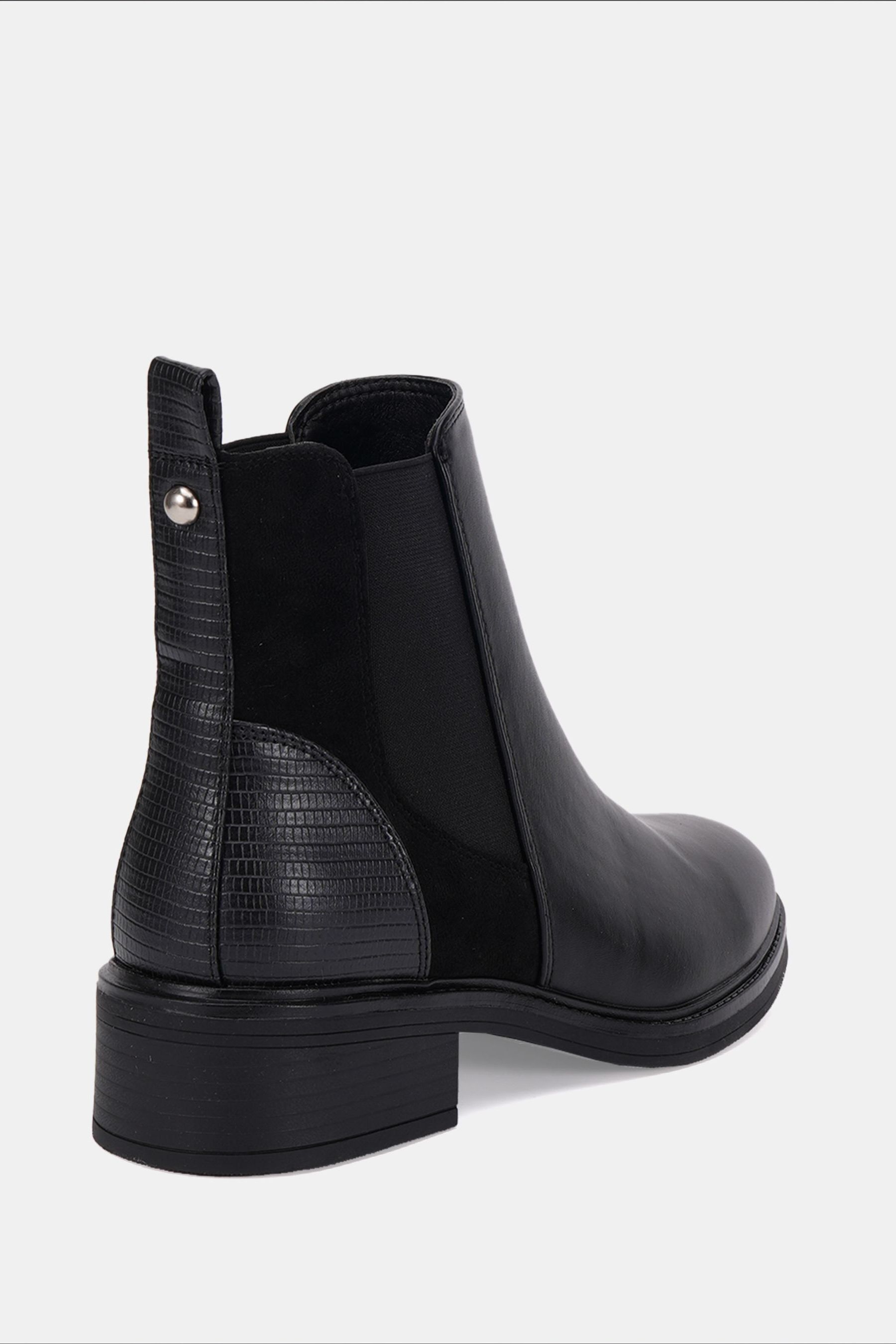 Buy Novo Black Wide Fit Daniela Flat Chelsea Boots from Next Denmark